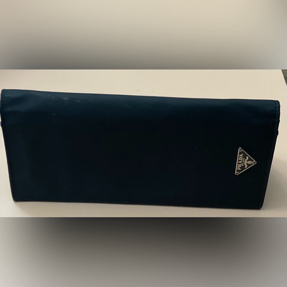 Prada Authentic Vintage  Black Canvas Men’s Travel Document Holder